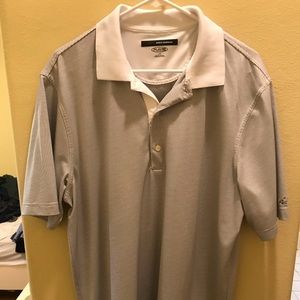Greg Norman striped polo
